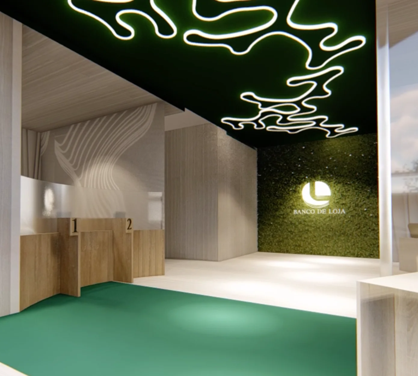 Banco de Loja Quito - diseño de interiores DC Studio