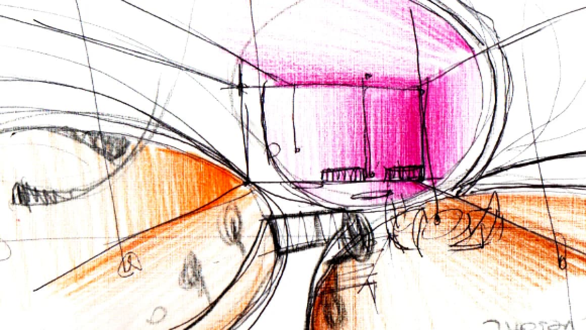 Boceto de diseño de interiores - Alejandra Cáceres Cacerez Projects