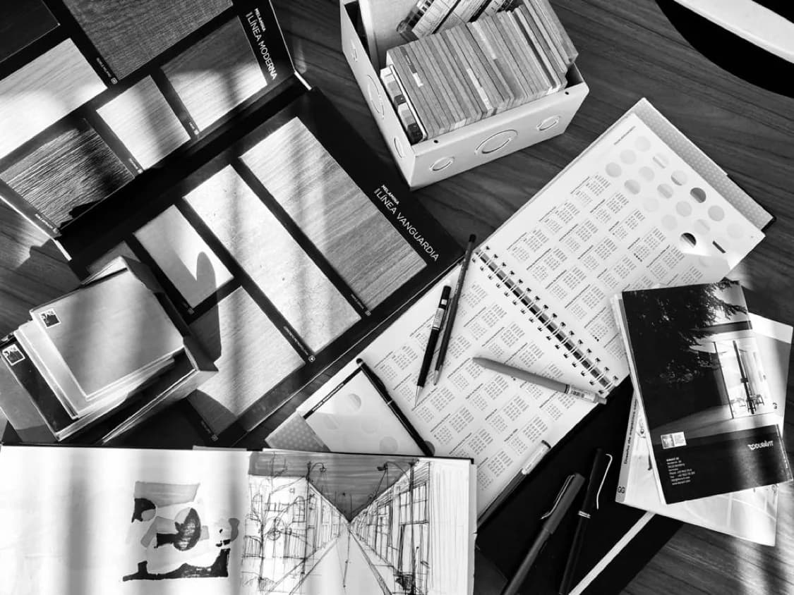 Boceto de diseño de interiores - Alejandra Cáceres Cacerez Projects