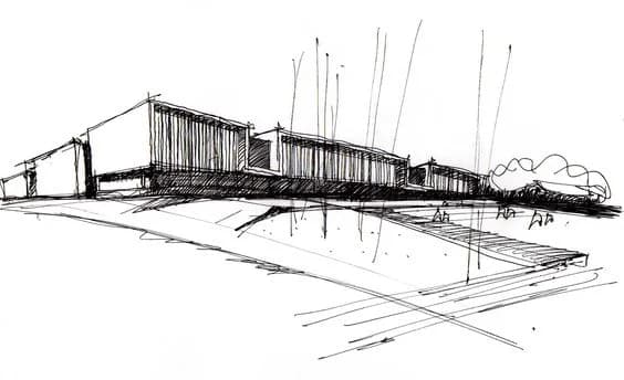 Boceto de diseño de interiores - Alejandra Cáceres Cacerez Projects